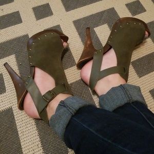 Bakers Olive Cut Out Booties